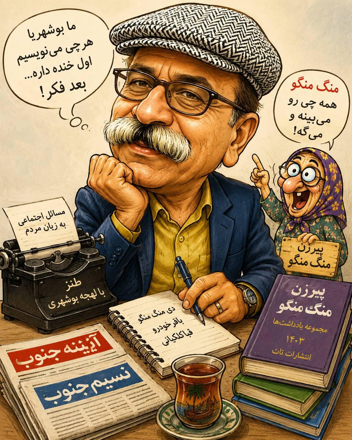 مهدی جهان بخشان طنزپرداز بوشهری